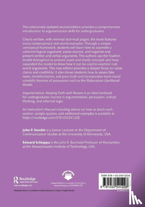 Nordin, John P., Schiappa, Edward (Massachusetts Institute of Technology) - Argumentation