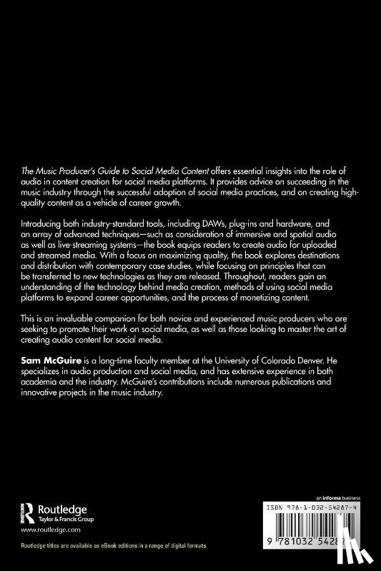 McGuire, Sam (University of Colorado - The Music Producer's Guide to Social Media Content