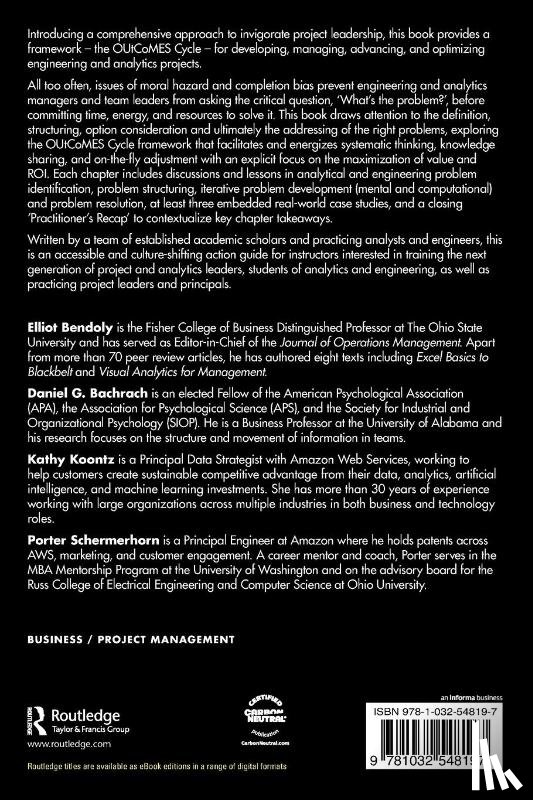 Bendoly, Elliot, Bachrach, Daniel, Koontz, Kathy, Schermerhorn, Porter - Mastering Project Discovery