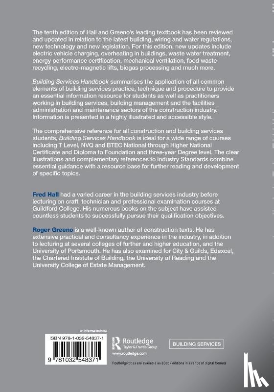 Hall, Fred, Greeno, Roger (Construction Consultant - Building Services Handbook
