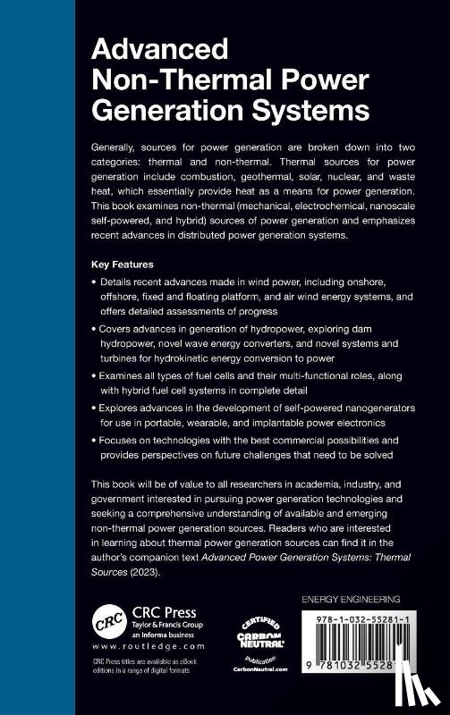 Shah, Yatish T. (Norfolk State University - Advanced Non-Thermal Power Generation Systems