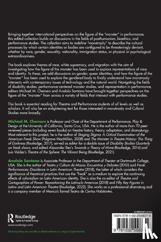  - The Figure of the Monster in Global Theatre
