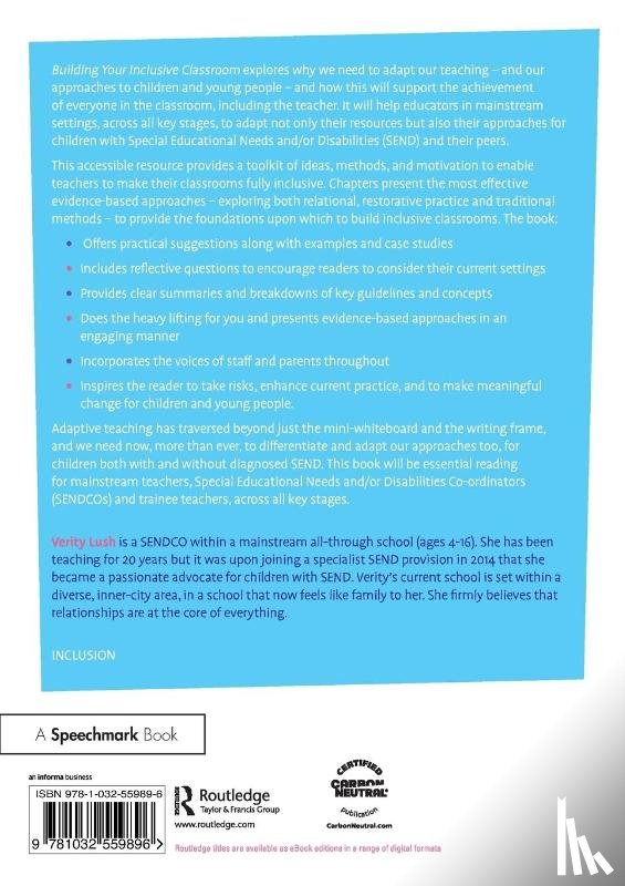 Lush, Verity - Building Your Inclusive Classroom