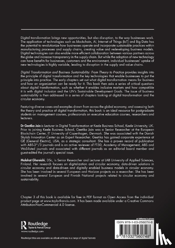  - Digital Transformation and Business Sustainability