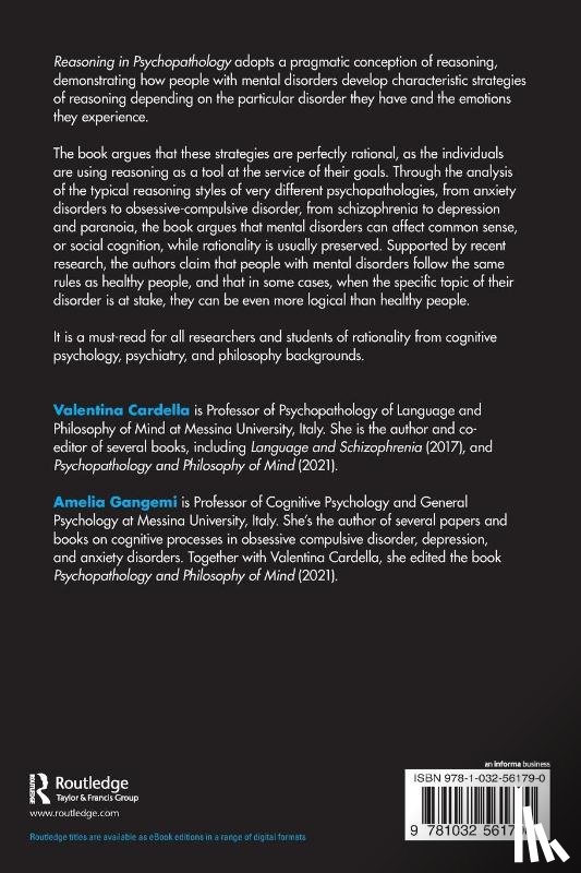 Cardella, Valentina (University of Messina, Gangemi, Amelia - Reasoning in Psychopathology