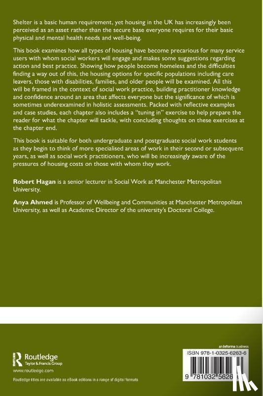 Hagan, Robert, Ahmed, Anya - Social Work, Housing, and Homelessness