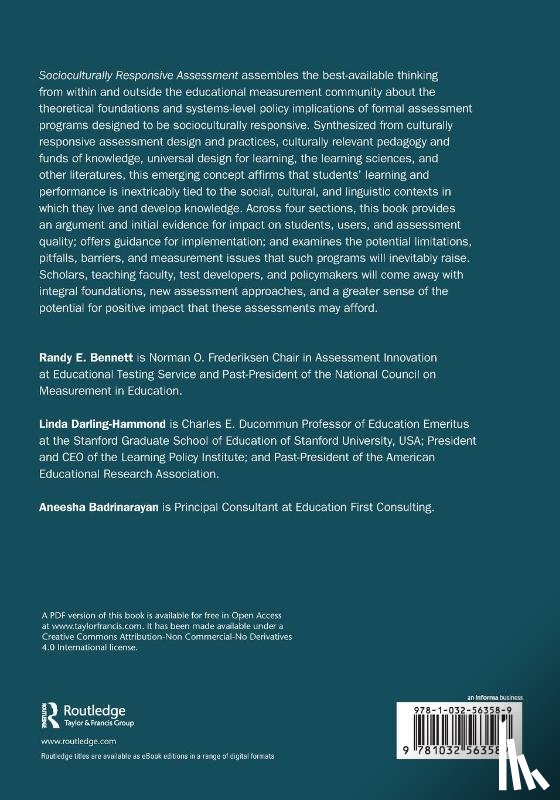  - Socioculturally Responsive Assessment