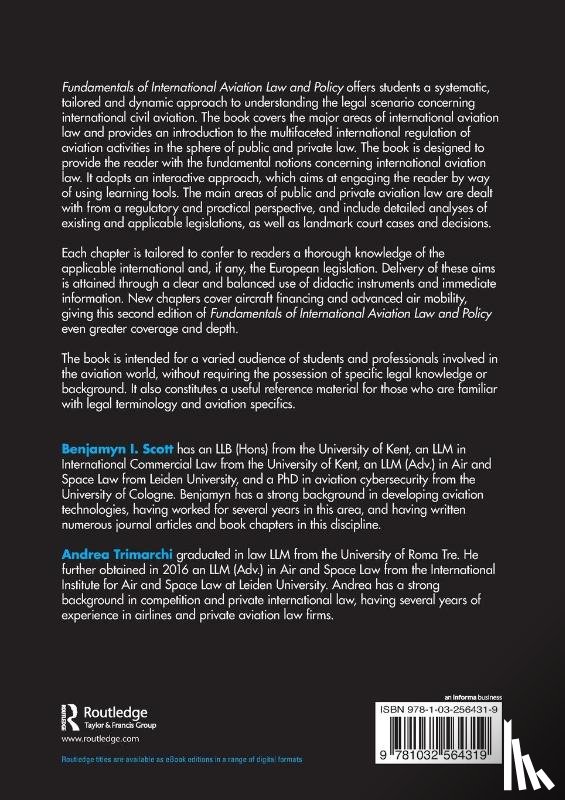 Scott, Benjamyn I., Trimarchi, Andrea (University of Cologne - Fundamentals of International Aviation Law and Policy