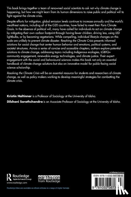  - Resolving the Climate Crisis