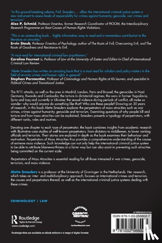 Smeulers, Alette - Perpetrators of Mass Atrocities