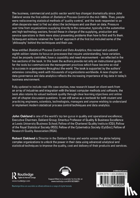 Oakland, John, Oakland, Robert - Statistical Process Control and Data Analytics