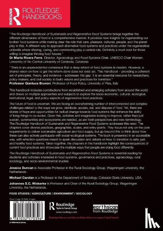  - Routledge Handbook of Sustainable and Regenerative Food Systems