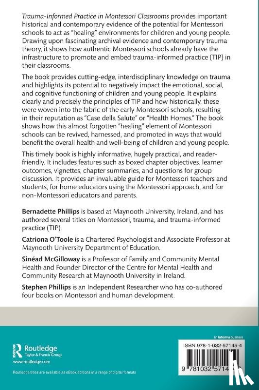 Phillips, Bernadette, O'Toole, Catriona, McGilloway, Sinead, Phillips, Stephen - Trauma-Informed Practice in Montessori Classrooms