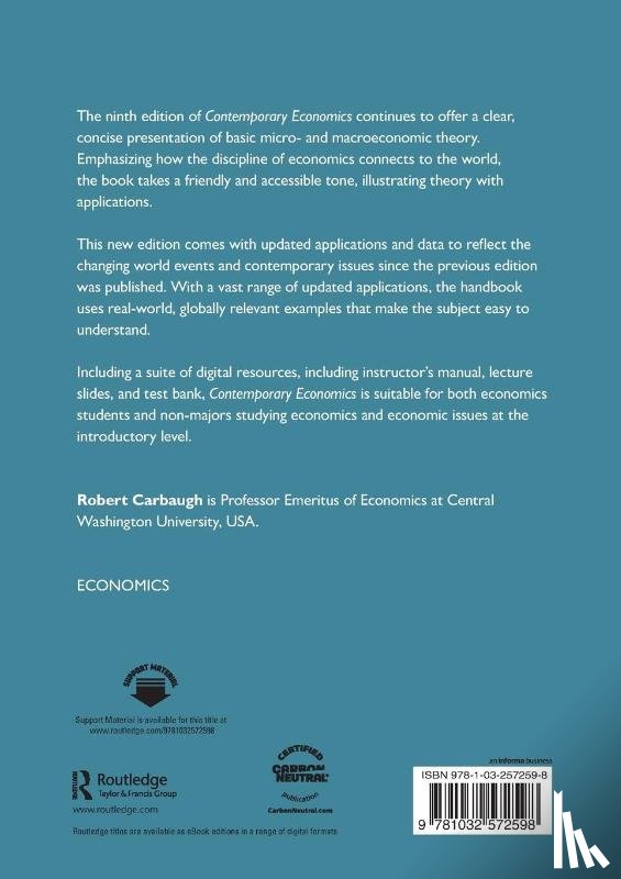 Carbaugh, Robert (Central Washington University - Contemporary Economics