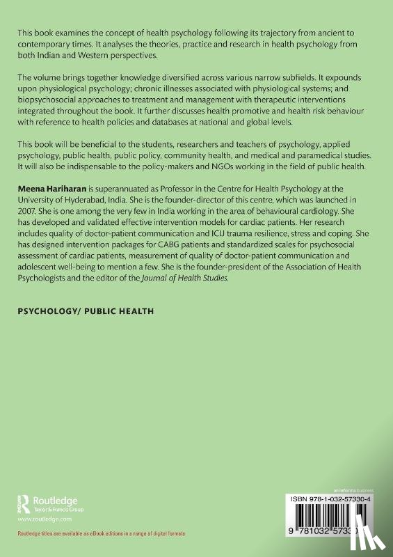 Hariharan, Meena - The Textbook of Health Psychology