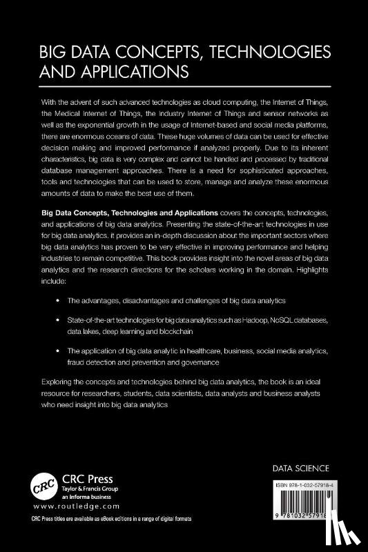 Shahid Husain, Mohammad, Zunnun Khan, Mohammad, Siddiqui, Tamanna - Big Data Concepts, Technologies, and Applications