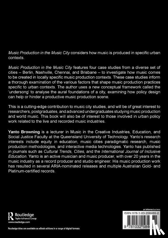 Browning, Yanto - Music Production in the Music City