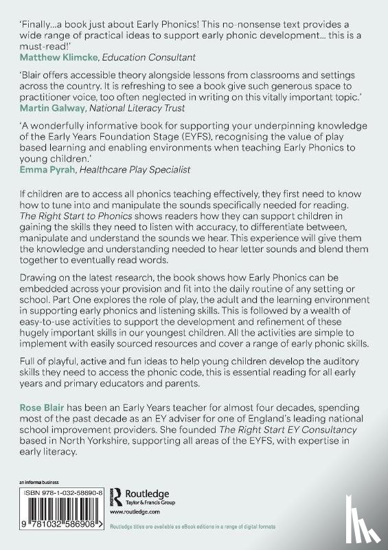 Blair, Rose - The Right Start to Phonics