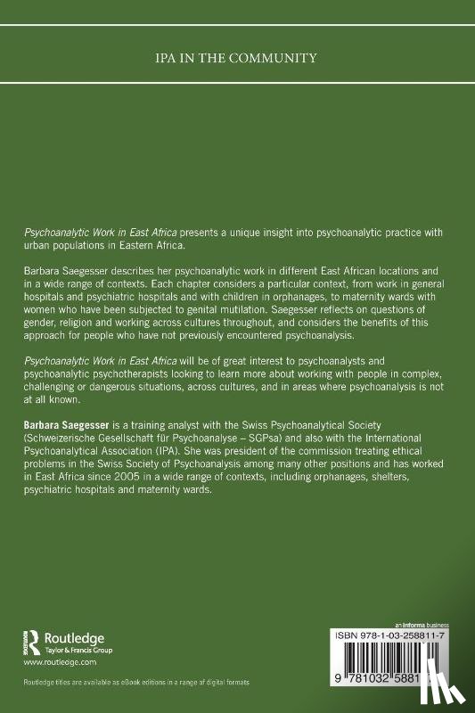 Saegesser, Barbara - Psychoanalytic Work in East Africa