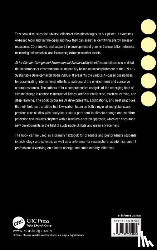  - AI for Climate Change and Environmental Sustainability