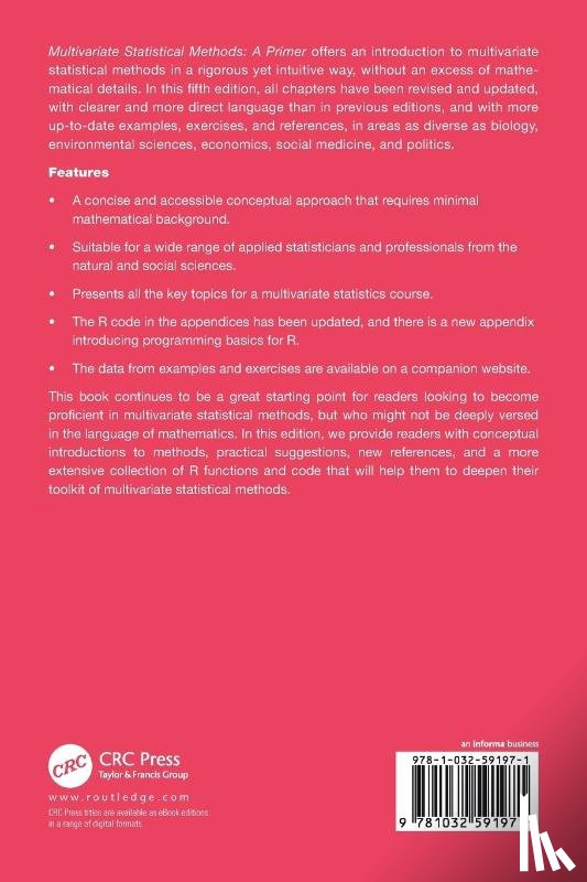 Manly, Bryan F. J. (University of Otago, Navarro Alberto, Jorge A., Gerow, Ken - Multivariate Statistical Methods