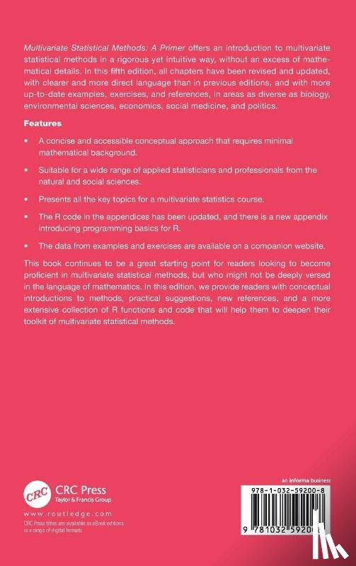 Manly, Bryan F. J. (University of Otago, Navarro Alberto, Jorge A., Gerow, Ken - Multivariate Statistical Methods