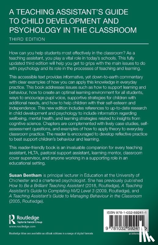 Bentham, Susan (University of Chichester - A Teaching Assistant’s Guide to Child Development and Psychology in the Classroom
