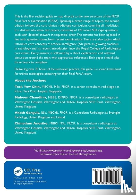 Chin, Teck Yew, Chaudhry, Mubeen (Everlight Radiology, Ganguly, Akash, Anosike, Chinedum - Get Through Final FRCR 2A