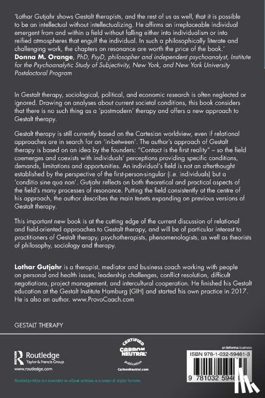 Gutjahr, Lothar - A Field-Centred Approach to Gestalt Therapy