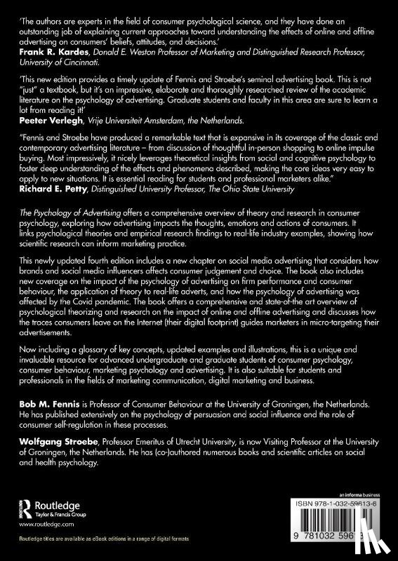 Fennis, Bob M (Professor, Stroebe, Wolfgang (Emeritus Professor - The Psychology of Advertising
