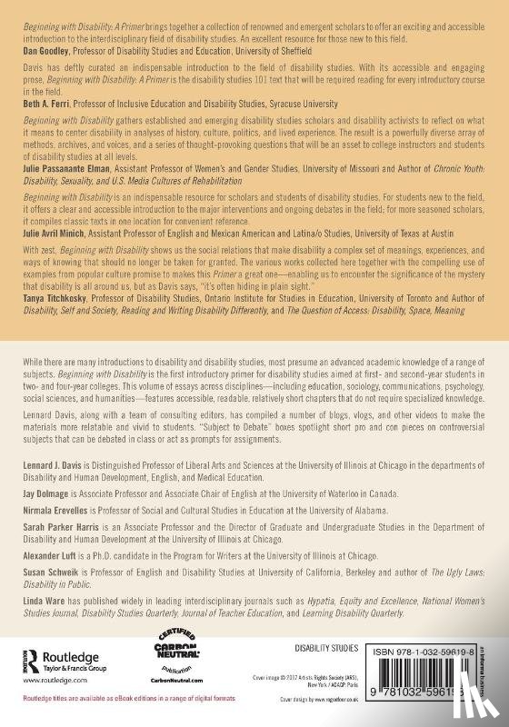  - Beginning with Disability