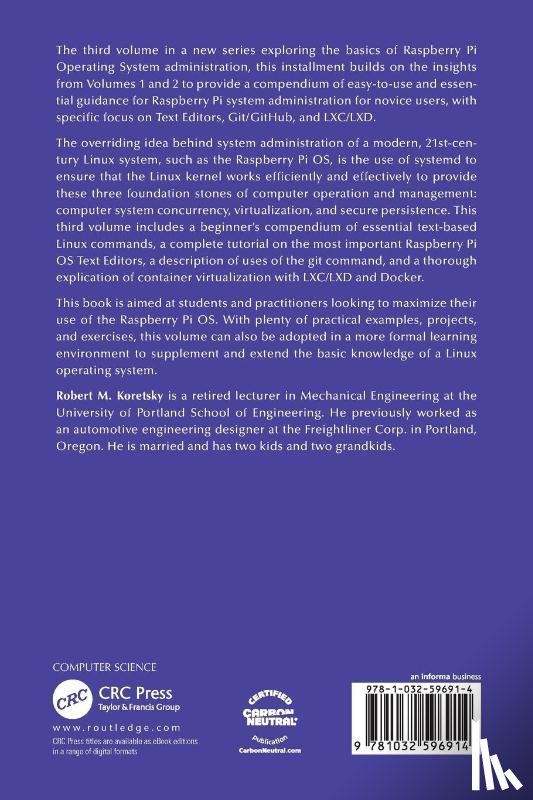 Koretsky, Robert M - Raspberry Pi OS Text Editors, git, and LXC