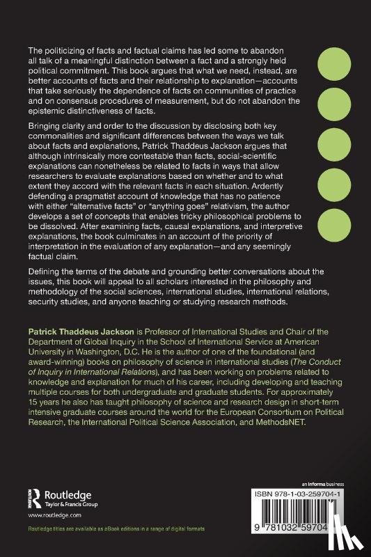 Jackson, Patrick Thaddeus (American University - Facts and Explanations in International Studies...and beyond