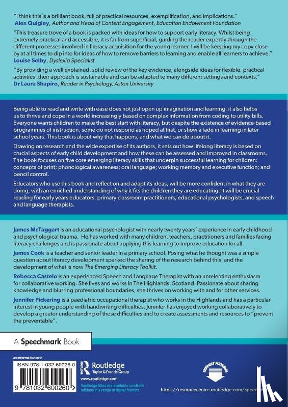 McTaggart, James, Cook, James, Castelo, Rebecca, Pickering, Jennifer - Emerging Literacy: Unlocking Instruction for Every Child