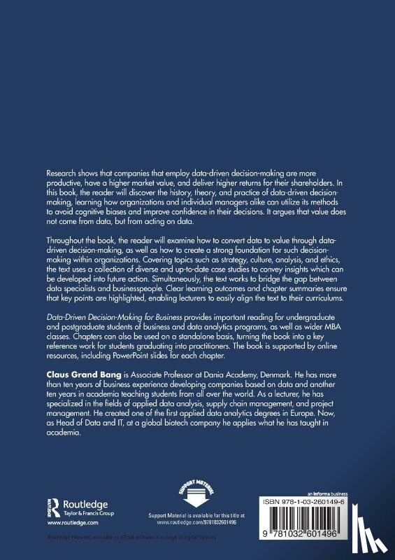 Grand Bang, Claus - Data-Driven Decision-Making for Business