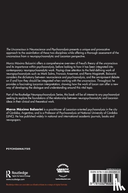Balzarini, Marco Maximo (Psychoanalysis at Universidad Nacional de Cordoba - The Unconscious in Neuroscience and Psychoanalysis