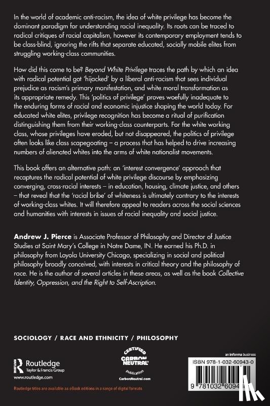 Pierce, Andrew J. (Saint Mary's College - Beyond White Privilege