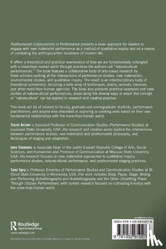 Brisini, Travis, Simmons, Jake (Missouri State University, Spry, Tami - Posthumanist Collaborations in Performance