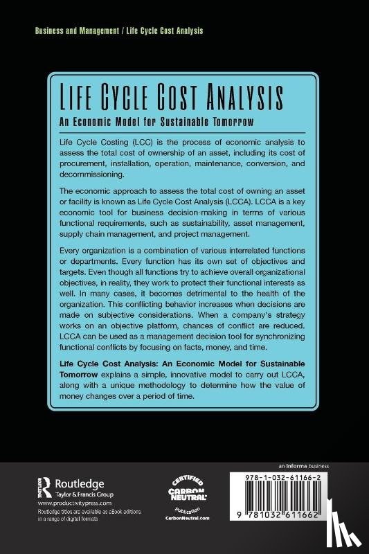 Chakravorti, Nirjhar - Life Cycle Cost Analysis