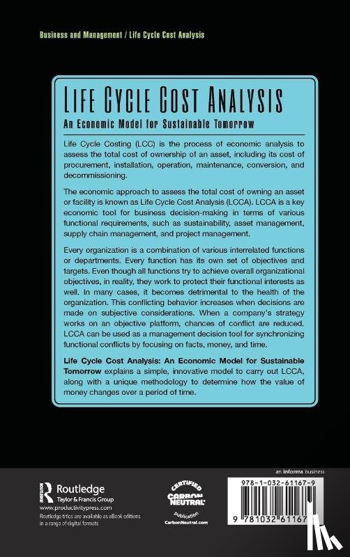 Chakravorti, Nirjhar - Life Cycle Cost Analysis