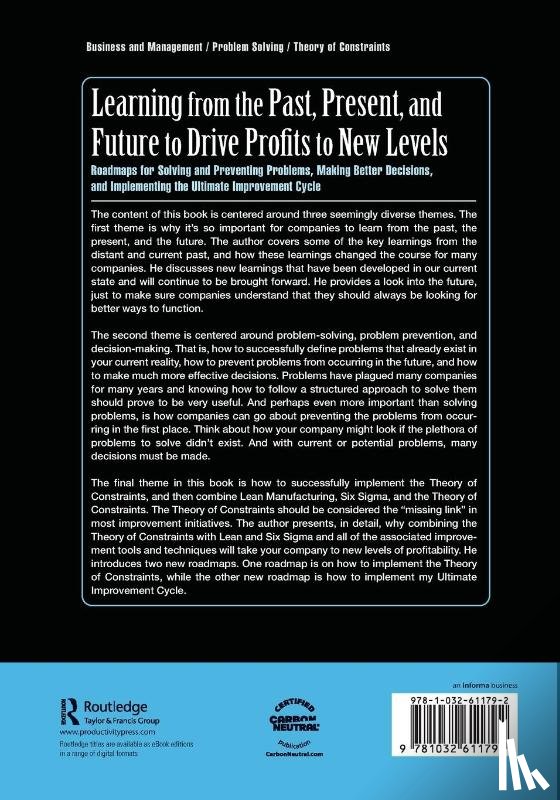 Sproull, Bob (Kennesaw - Learning from the Past, Present, and Future to Drive Profits to New Levels