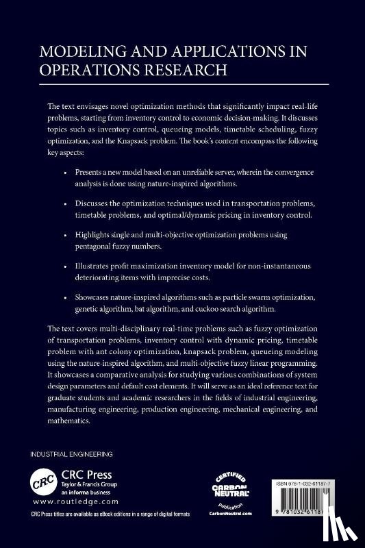  - Modeling and Applications in Operations Research