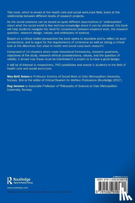  - Critical Realism for Health and Social Research