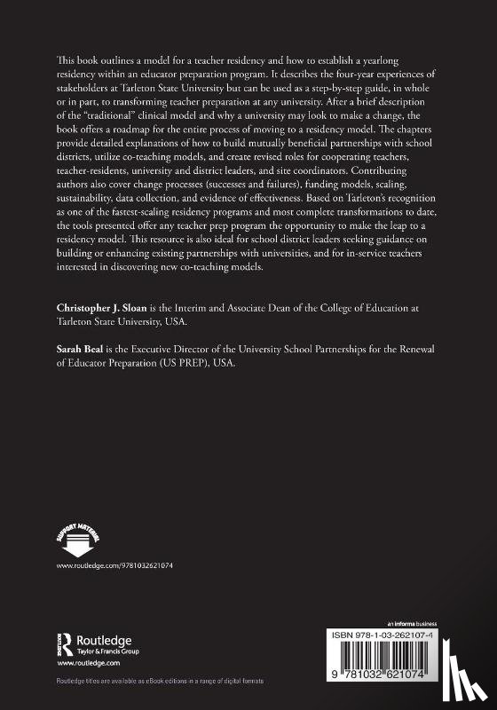  - Establishing a Yearlong Teacher Residency