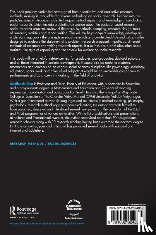 Jha, Avdhesh (CVM University - Social Research Methodology