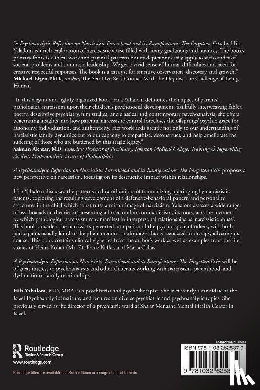 Yahalom, Hila - A Psychoanalytic Reflection on Narcissistic Parenthood and its Ramifications