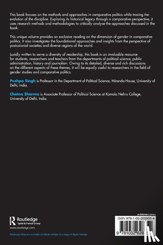 Singh, Pushpa (University of Delhi, Sharma, Chetna (University of Delhi - Methods and Approaches in Comparative Political Analysis