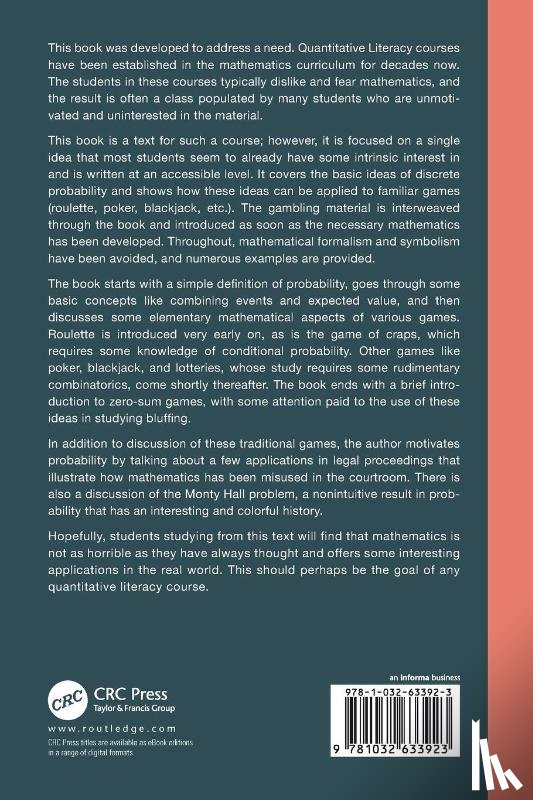 Hunacek, Mark - Quantitative Literacy Through Games and Gambling
