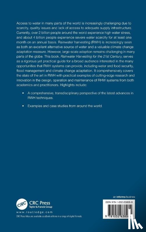  - Rainwater Harvesting for the 21st Century