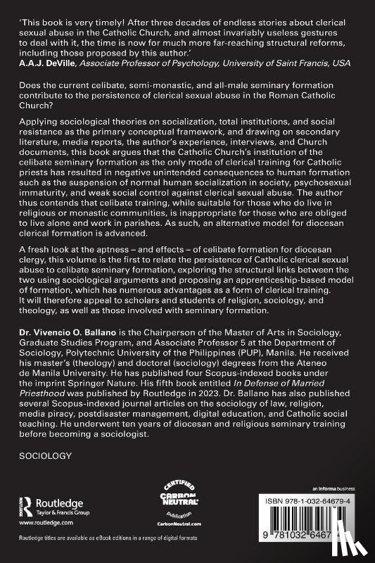 Ballano, Vivencio O. (Polytechnic University of the Philippines) - Celibacy, Seminary Formation, and Catholic Clerical Sexual Abuse
